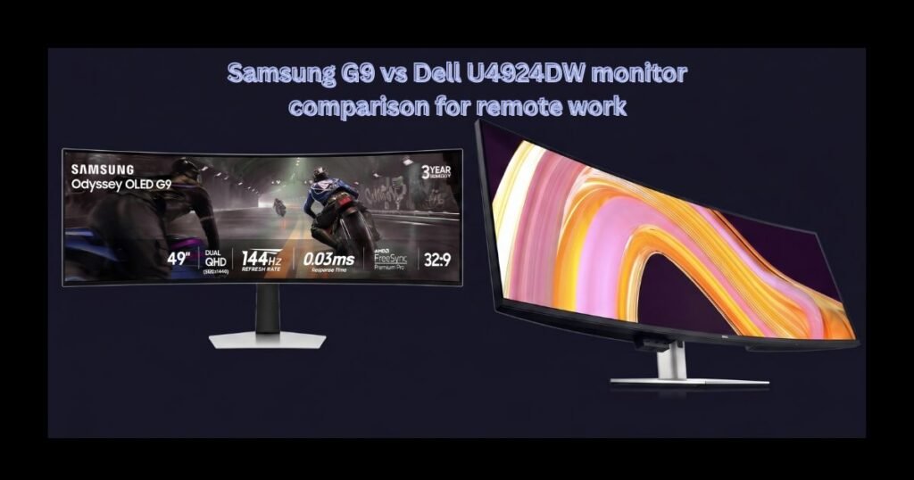 Samsung G9 vs Dell U4924DW monitor comparison